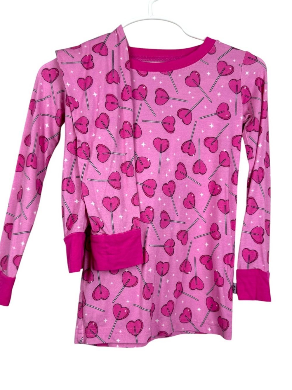 Dream Big Little Co heart pop Bamboo Pajama Set 2T